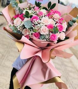 bó hoa hồng khổng lồ