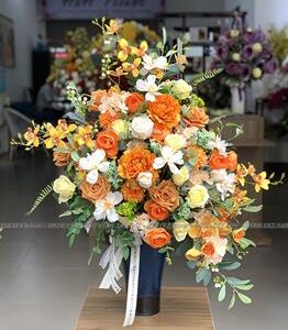 hoa lụa trang trí phòng khách