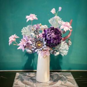 hoa lụa trang trí phòng khách