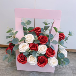 giỏ hoa sáp đẹp