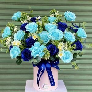 bình hoa giả đẹp để phòng khách